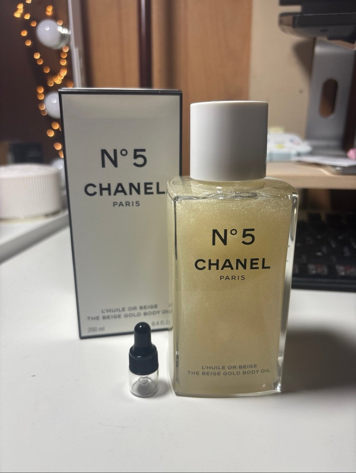 Chanel N5 L’Huile or beige body oil