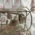 Vintage Shabby Chic Glitter Rose Silver Candle Holder