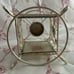 Vintage Shabby Chic Glitter Rose Silver Candle Holder