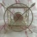Vintage Shabby Chic Glitter Rose Silver Candle Holder
