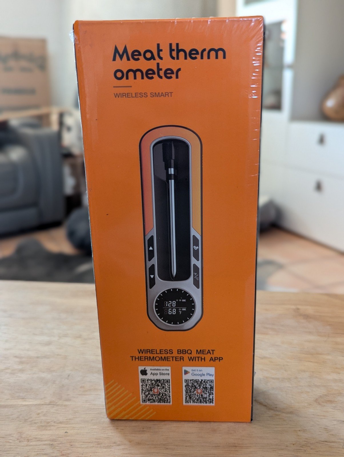 Smart wireless meat thermometer