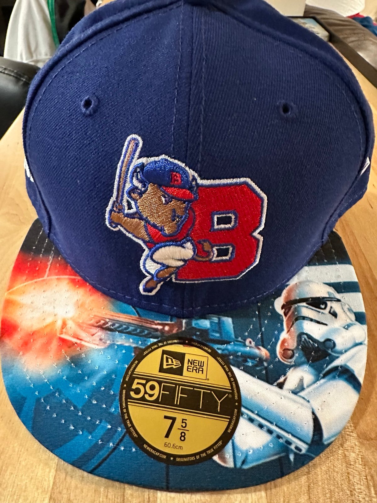 New Era Buffalo Bisons Minor League Baseball Fitted Hat 7 5/8 Star Wars NWT