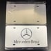 Mercedes Brand New Front Vanity Metal Plate Frame Holder (2 Pack)