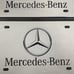 Mercedes Brand New Front Vanity Metal Plate Frame Holder (2 Pack)