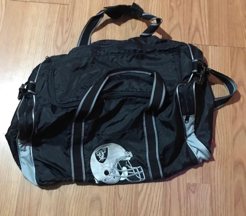 nfl team raiders duffel bag
