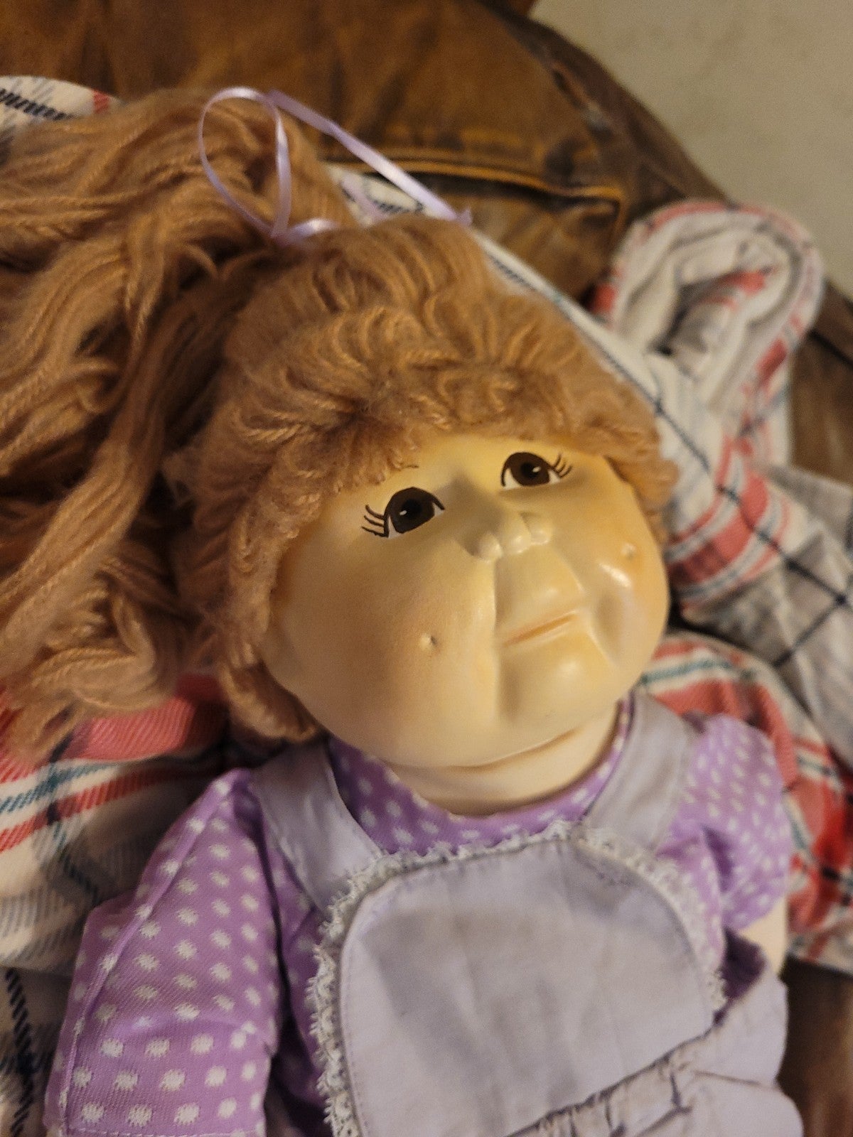 Ceramic face cabbage patch doll
