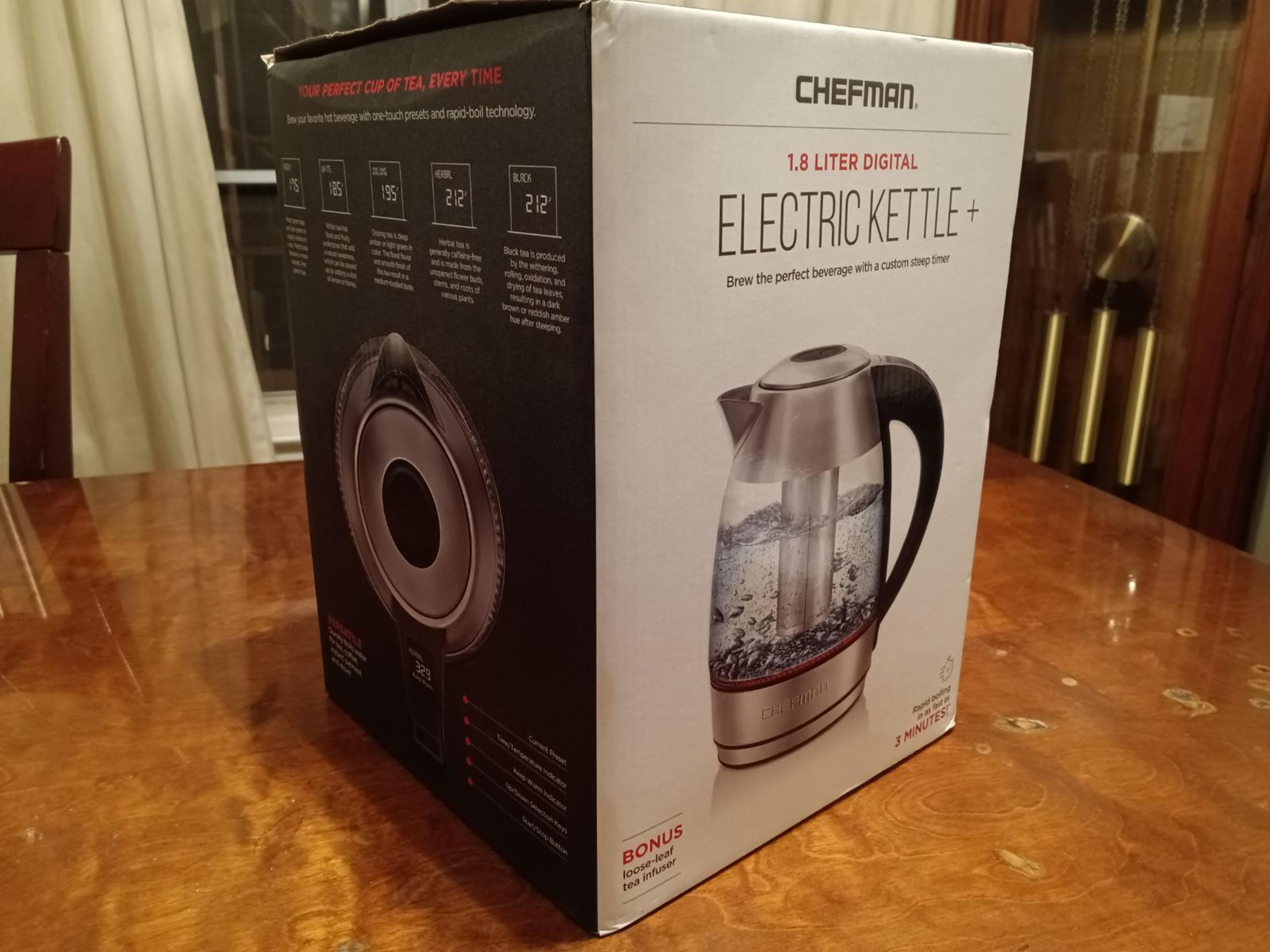 Chefman 1.8L Electric Kettle w/Tea Infuser