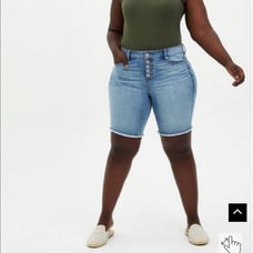 Torrid Bermuda Vintage Stretch High Rise Shorts 30