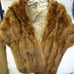 Vintage fur capelet