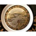 Vtg Art of Chokin 24 KT Gold Japanese Samurai Decorative Plate 6.5” FREE SHIP!