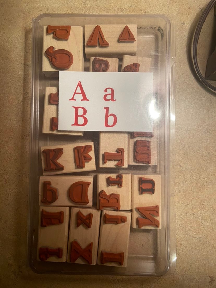 Stampin Up Defining Alphabet