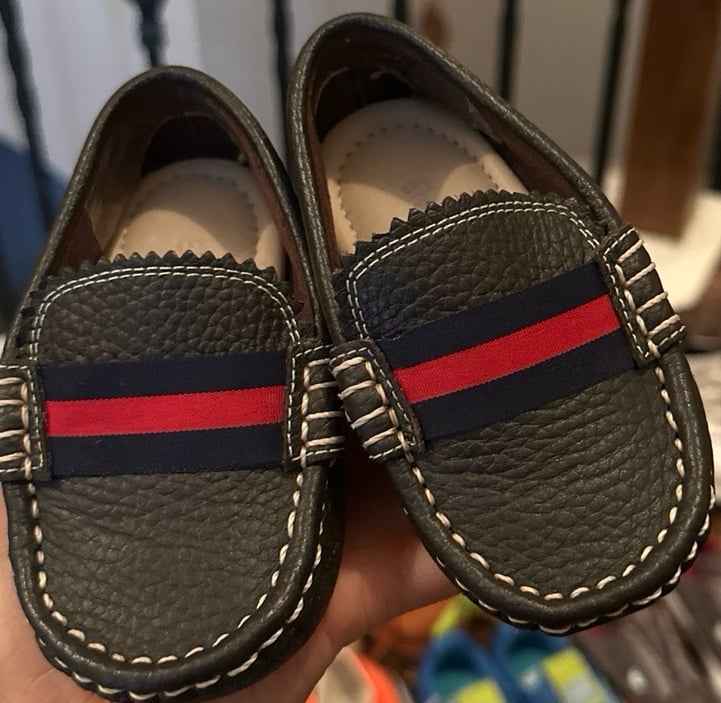 Elephantito Navy Blue Leather Club Loafers