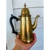 Vintage Long Solid Heavy Brass Coffee/Teapot