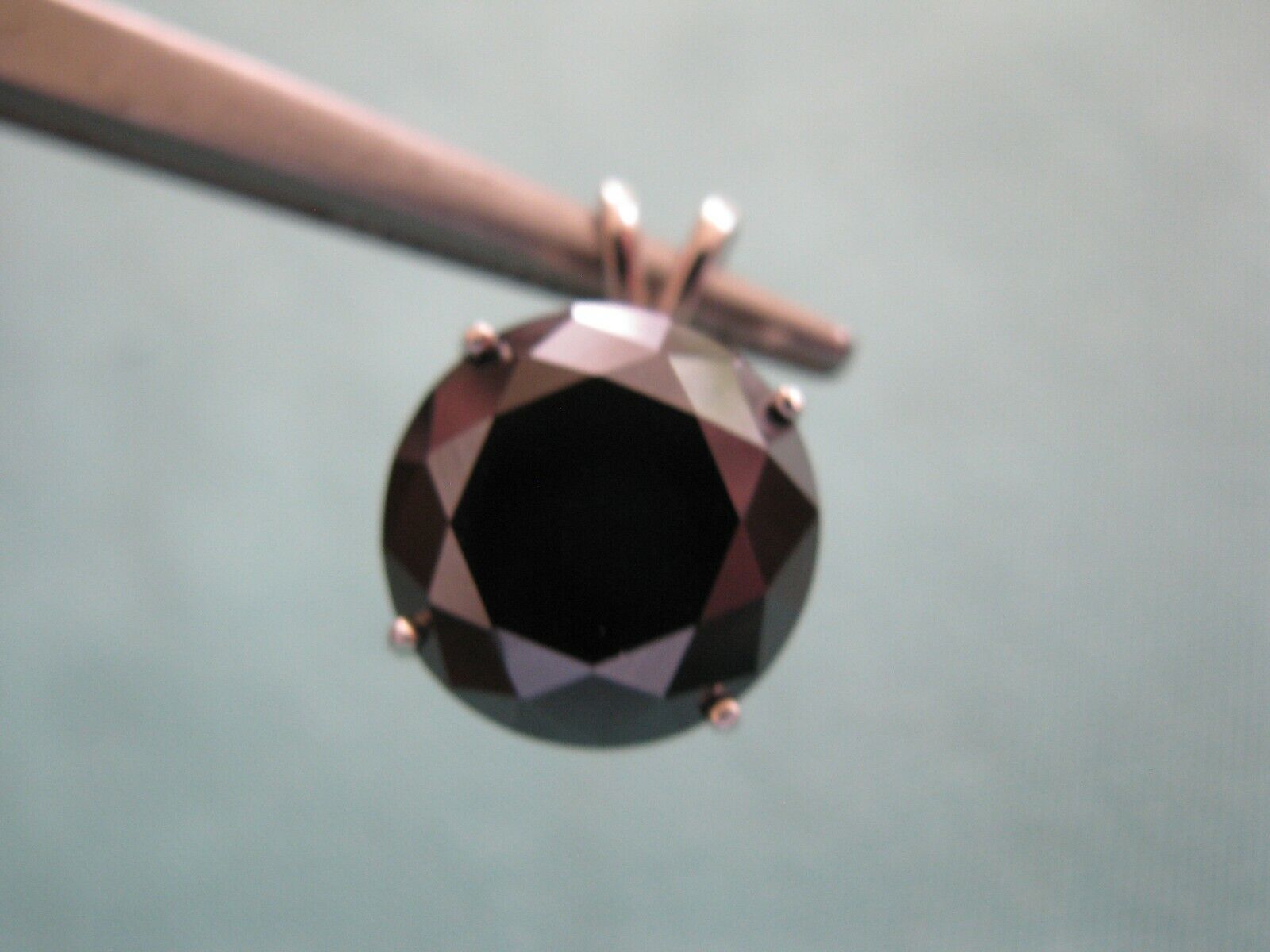 7.30ct 100% REAL NATURAL BLACK DIAMOND NECKLACE,CERTI FICATE,FREE DIAMOND TESTER