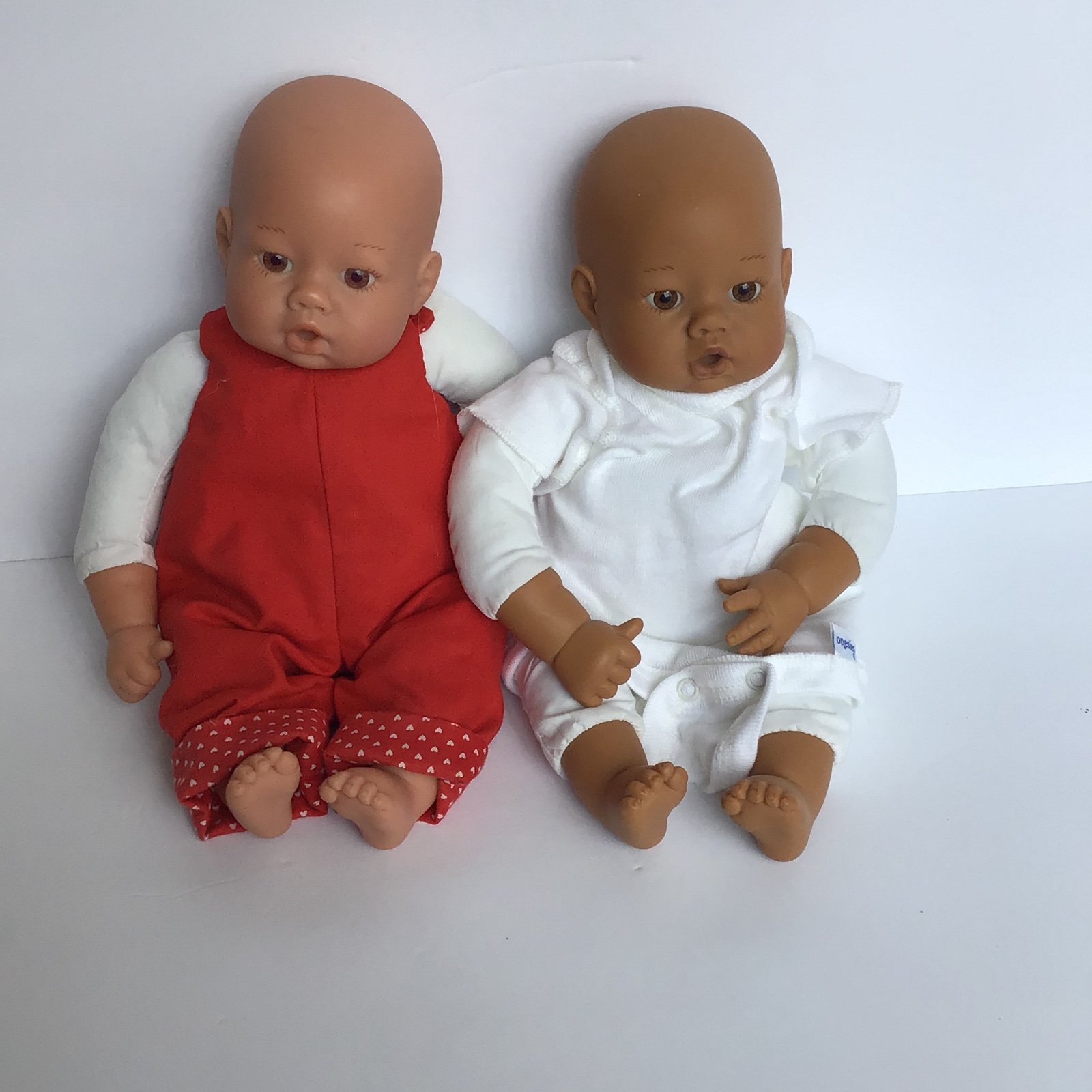 2 Lee Middleton original baby dolls autographed by Reva soft body thumb sucker.