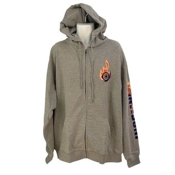 Insomniac LA Streetwear. Full Zip Gray Hoodie. Size XL. NWT