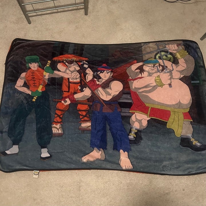 Great condition SUPER RARE Discontinued South Park anime plush/sherpa blanket
