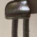 Vintage Metal Bolo Tie, Nice Abalone Curved Style Design, 1 x 3/4\