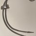 Vintage Metal Bolo Tie, Nice Abalone Curved Style Design, 1 x 3/4\
