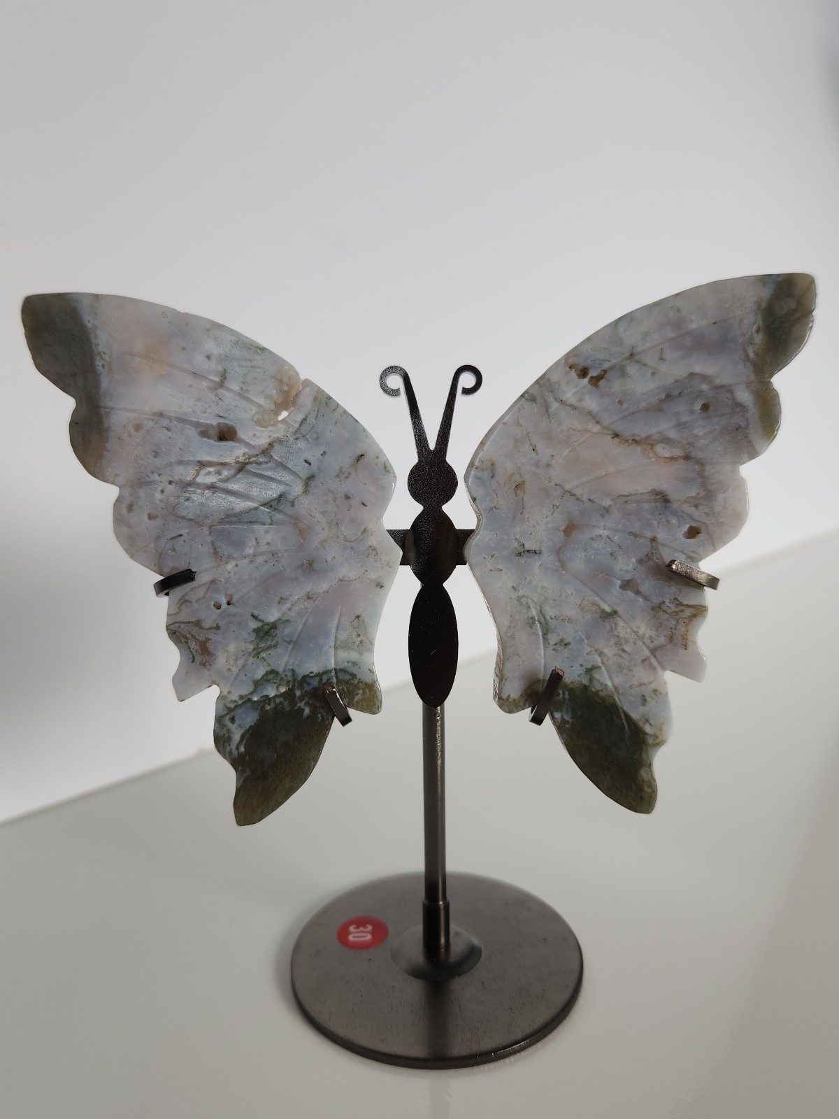 Moss Agate Butterfly Wings