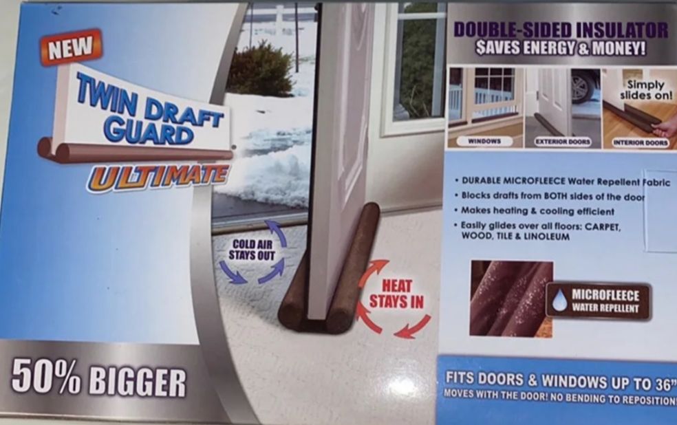 2 Sets Door Draft Stopper/Bug Repellent