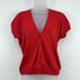 Ralph Lauren Cardigan Women's M Red Black Label Preppy Cotton Button Up Holiday