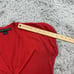 Ralph Lauren Cardigan Women's M Red Black Label Preppy Cotton Button Up Holiday