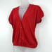 Ralph Lauren Cardigan Women's M Red Black Label Preppy Cotton Button Up Holiday