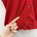 Ralph Lauren Cardigan Women's M Red Black Label Preppy Cotton Button Up Holiday