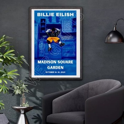 BILLIE EILISH Madison Square Garden Poster ART PRINT 18 x 24 (1 left!)