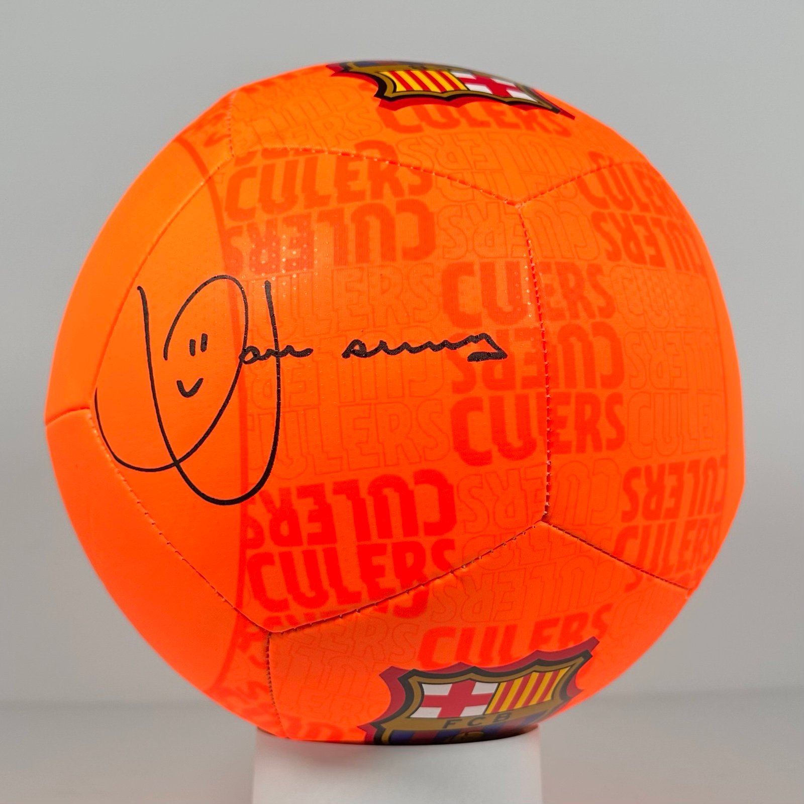 Dani Alves Signed FC Barcelona Soccer Ball Beckett Witnessed