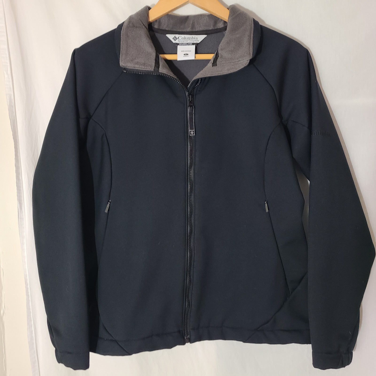 Columbia Zip-Up Black Jacket Womens Size L