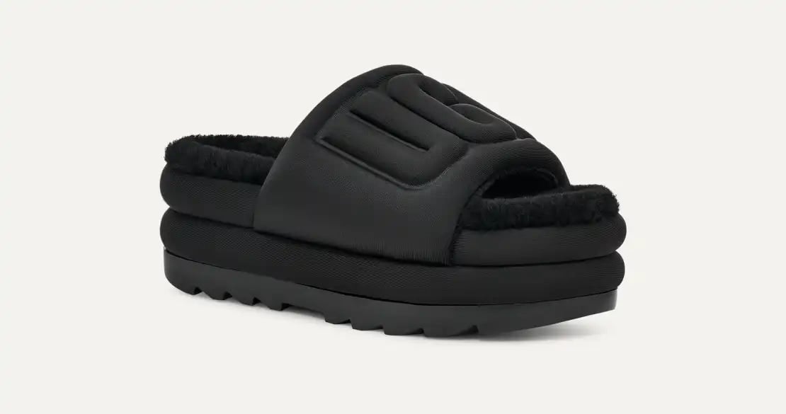 Ugg Maxi Graphic Slide platform casual classic comfy style outdoor vacation