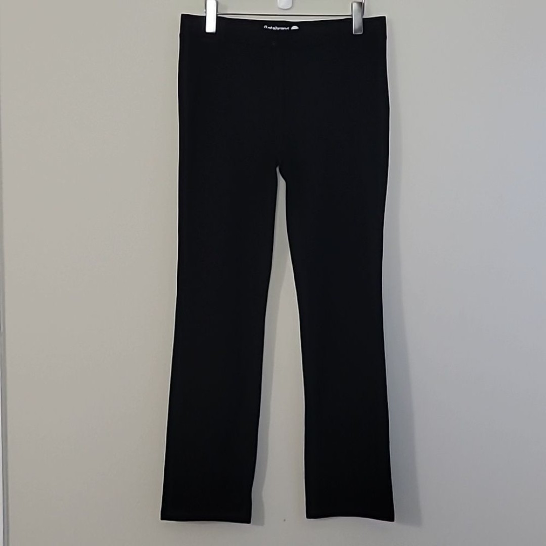 Betabrand Black Straight Leg Yoga Pant Sz L Office Career Comfy