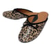 Gentle Souls Eugene Textured Leopard Print Womens Flat Mules Size 8.5M