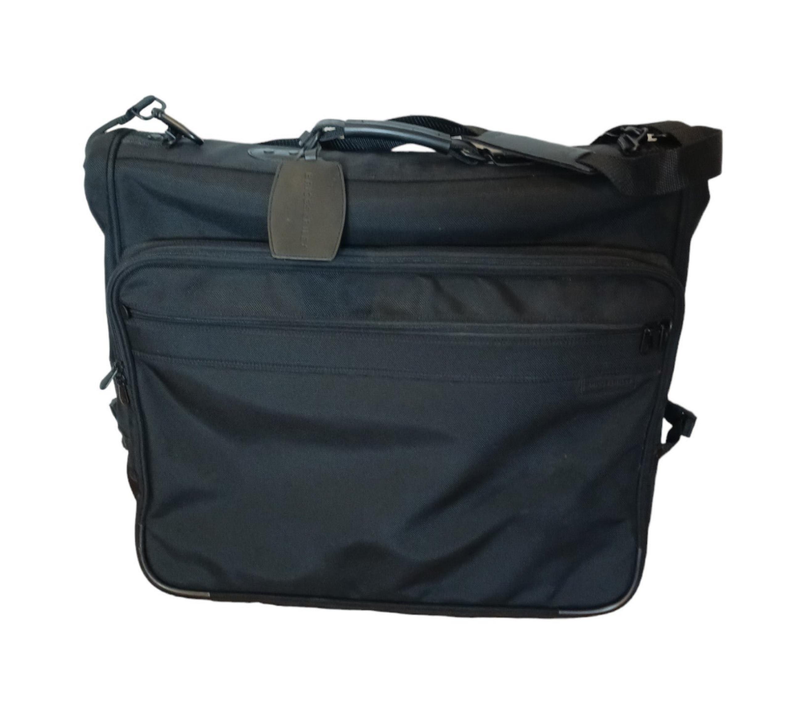 Briggs & Riley Deluxe Garment Bag Black With Strap 25 x 21