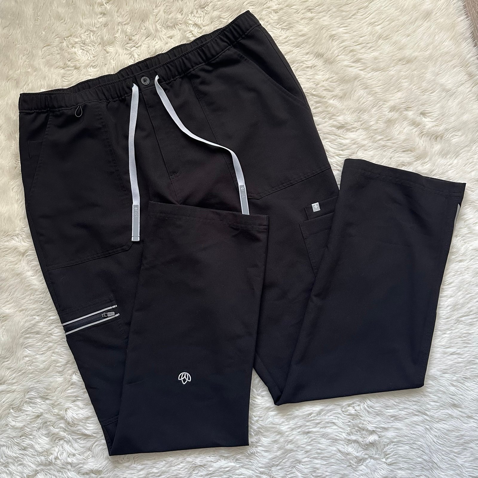 Figs Scrub Pants Cairo Cargo Technical Collection Black XL