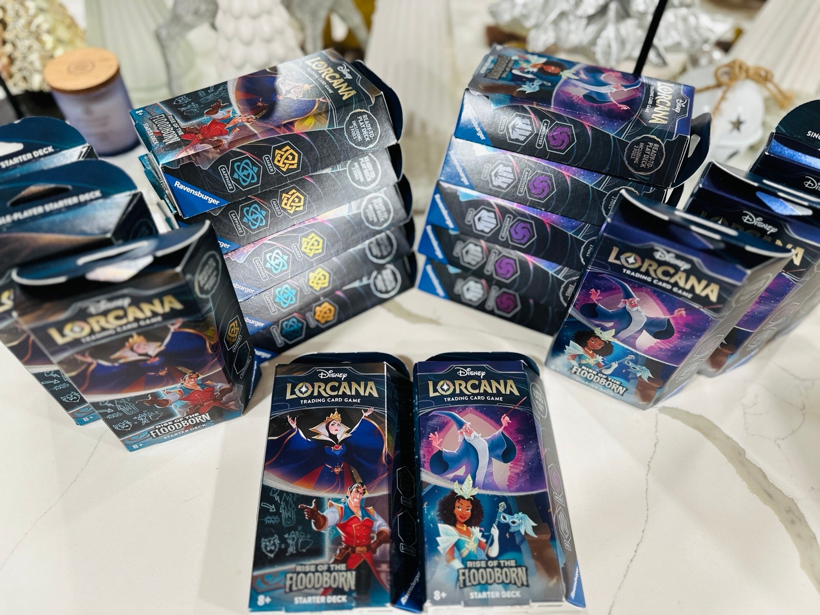 Disney Lorcana Rise of the Floodborn Starter Deck w/Booster Pack, Set of 2