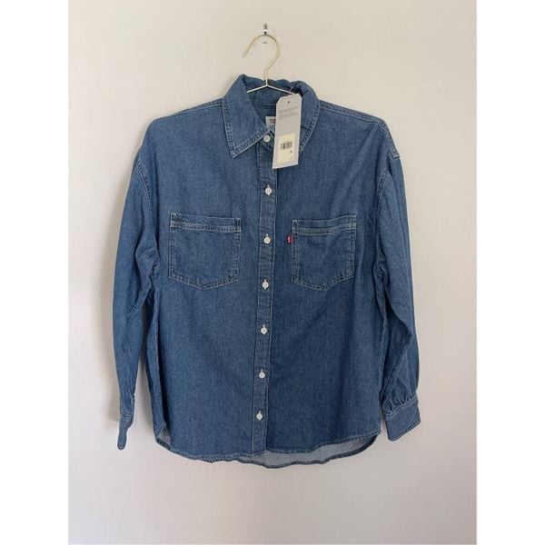 LEVI'S Cool Eco Performance Oversized Shirt Size Small NWT