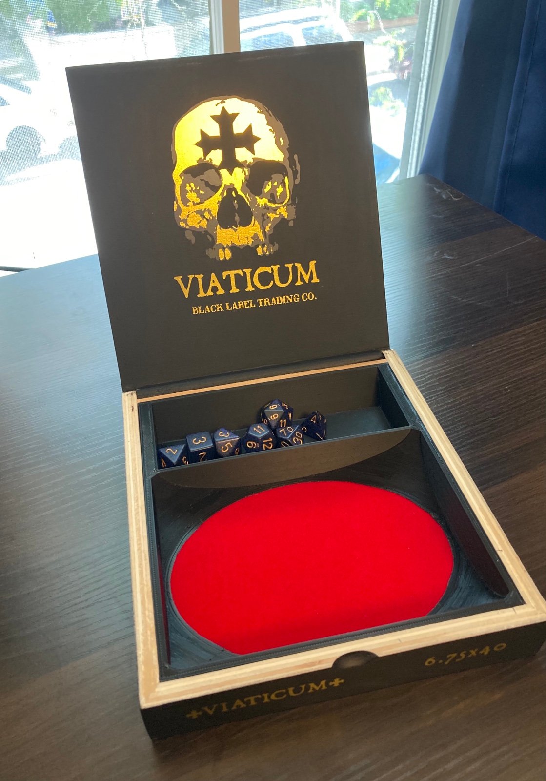 Wooden Dice Rolling Tray