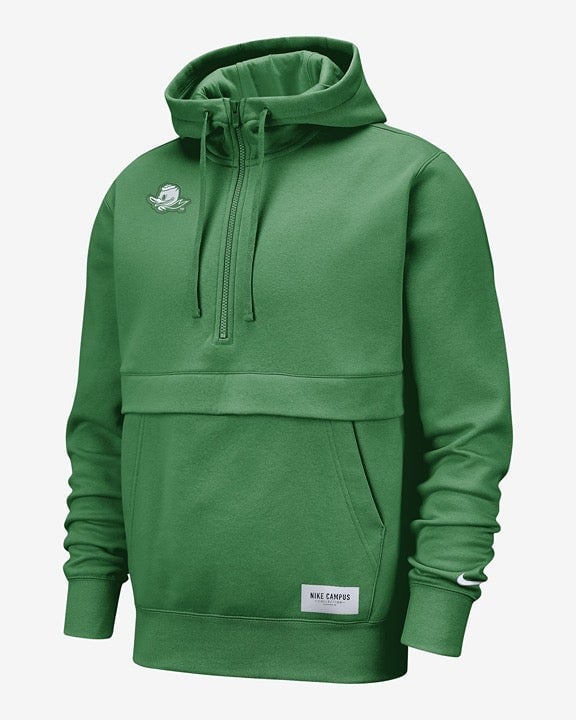 NWT men’s small Oregon Ducks Nike club fleece 1/4 zip Hoodie BSBL/FTBL