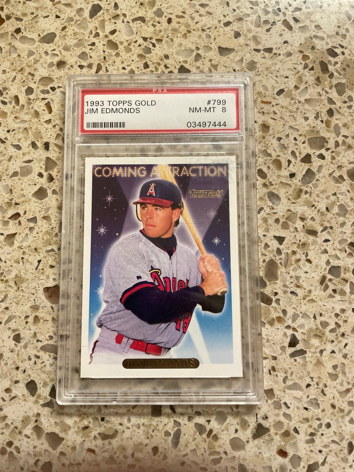 1993 Topps Gold Jim Edmonds #799 - Graded