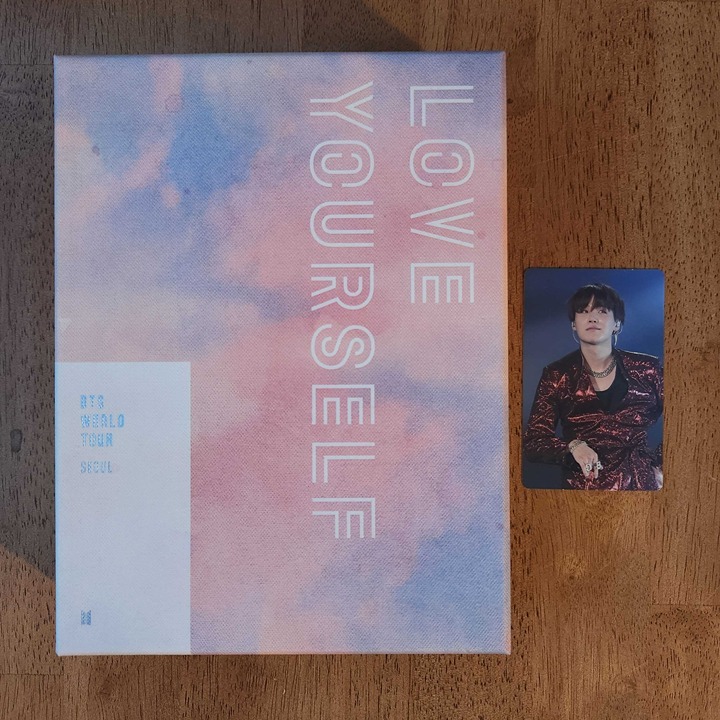 BTS World Tour Love Yourself in Seoul DVD Suga Photocard RM Poster