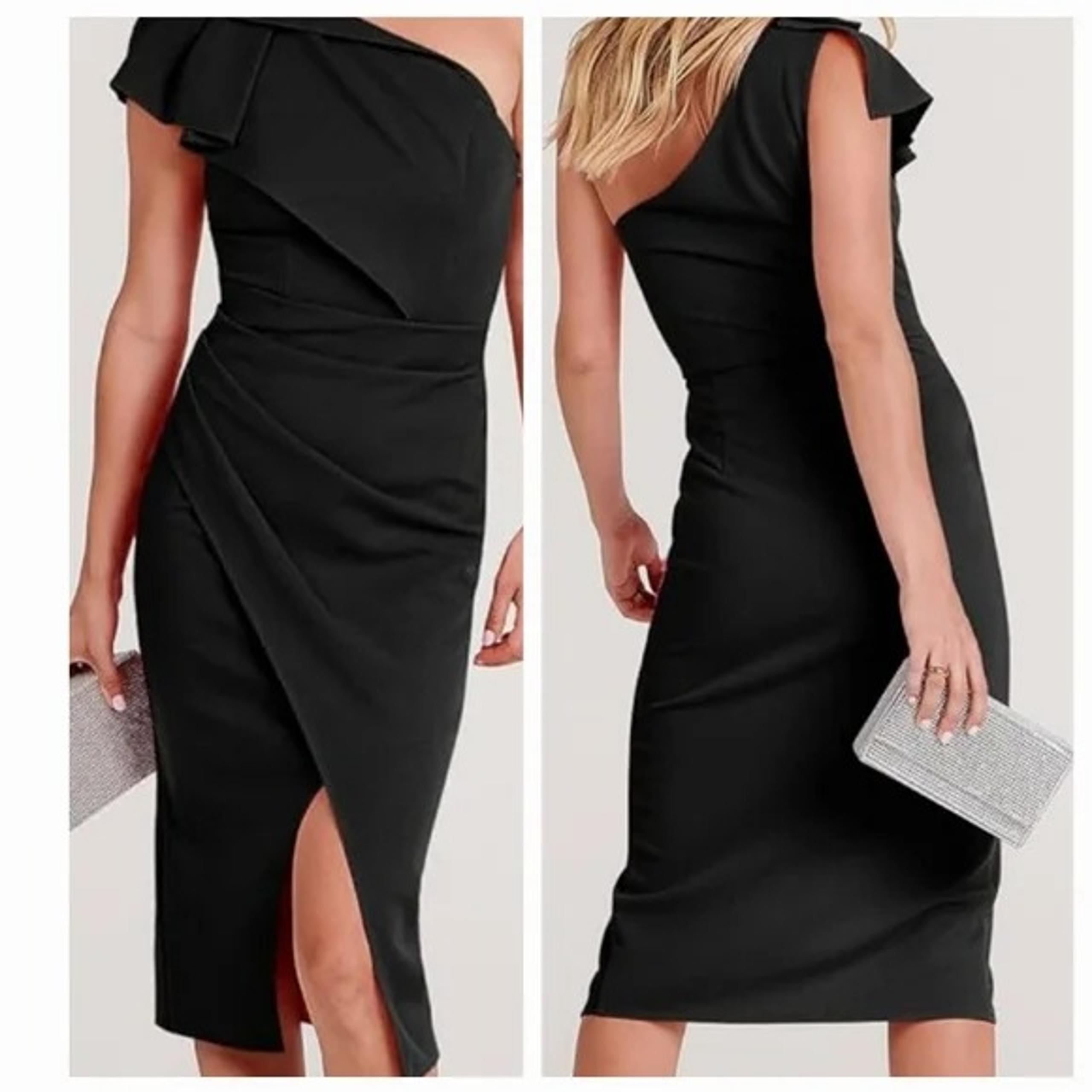 Caracilia Women’s One Shoulder Sleeveless Ruched Slit Split Sexy Bodycon