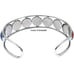 Van Gogh Cuff Silver Bracelet Stunning Handmade Glass Domes Unique Gift NEW
