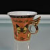 L Dake Zn Amsterdam Butterflies Cup Saucer Orange