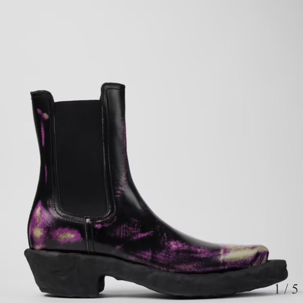 Camper Lab Venga Three-toned brushed leather boots