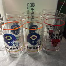 Collectible glass cups 6pcs