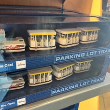 Disney parks ticket and transportation die cast tram cars