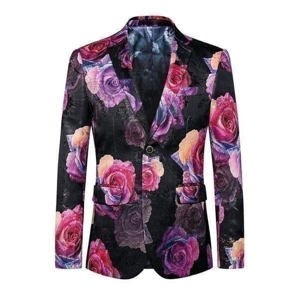 Men’s Jacquard Single Breasted Slim Fitted Suit Blazer Size 33 NWT
